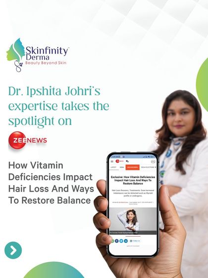 I was happy to share my expertise on the connection between vitamin deficiencies and hair loss with Zee News. Spreading awareness about evidence-based solutions is a core part of what I do.