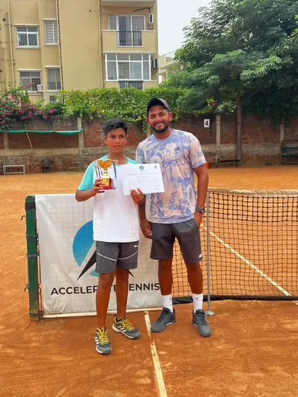 The runner-up of our U14 singles event. Congratulations to both athletes on a well-fought match.