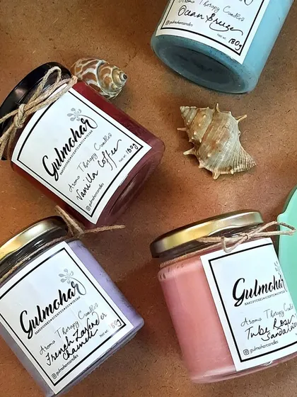 Indulge in the luxury of custom scents. We have a fragrance for every mood and occasion, and we can create candles in any color you like.