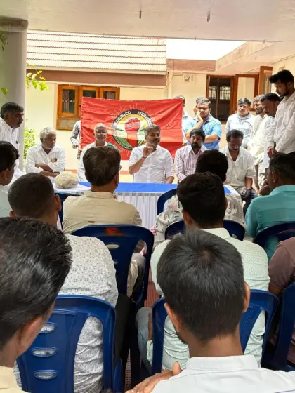 Addressing a gathering of local residents and supporters. My focus is always on fostering dialogue and ensuring that the concerns of 'namma jana' are heard and addressed. These grassroots meetings are the heart of the Nammuru Nammavaru movement.
