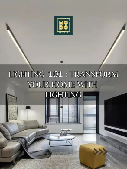 Lighting 101: This guide explores different types of lighting and how they can transform your home, setting the mood and enhancing the design.
