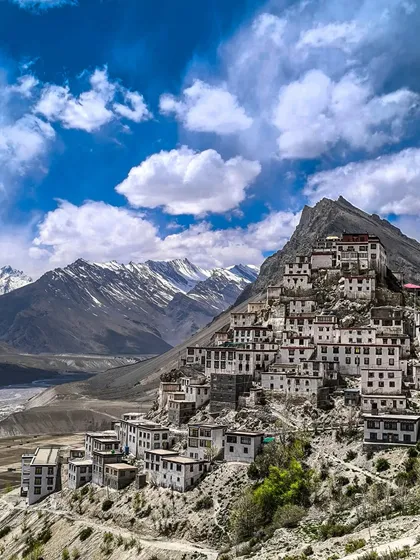 The iconic Key Monastery, captured with the kind of vibrant detail that makes you feel like you're standing right there. This proves you don't always need a heavy DSLR; a good eye for composition is what truly matters.