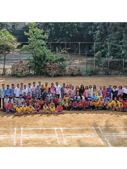 The entire academy family, including players, coaches, and parents, gathered on the maidan for our annual Dussehra celebration.