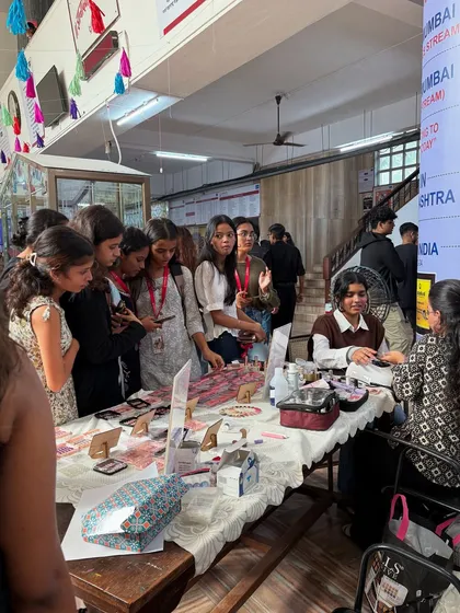 My nail art stall at K.J. Somaiya college. I loved the vibe and the energy from everyone who stopped by!