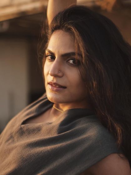 A classic portrait pose, elevated by the beautiful quality of the late afternoon light.