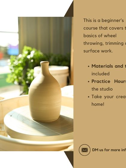 Another announcement for our Jan-Feb weekend Potter's Wheel course for beginners.