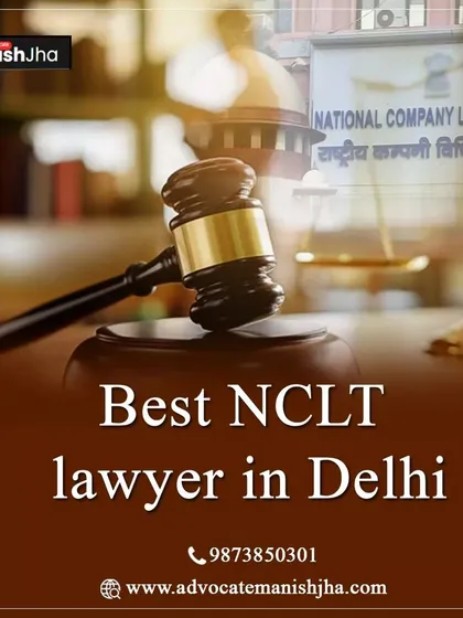 As your trusted partner in justice, I offer dedicated legal services for NCLT cases. The gavel and the background of the tribunal sign signify my readiness to represent your company's interests with authority and expertise.