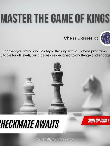 Our chess programs are designed to sharpen the mind and elevate strategic thinking. We offer classes suitable for all levels, from absolute beginners to advanced players seeking a new challenge.