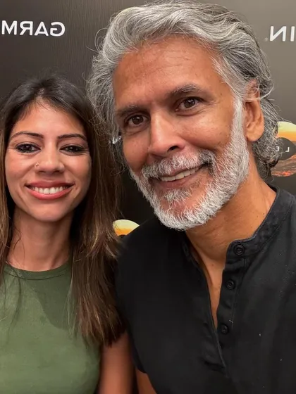 A selfie with the fitness icon Milind Soman. Meeting someone you admire is always a powerful and motivating experience.