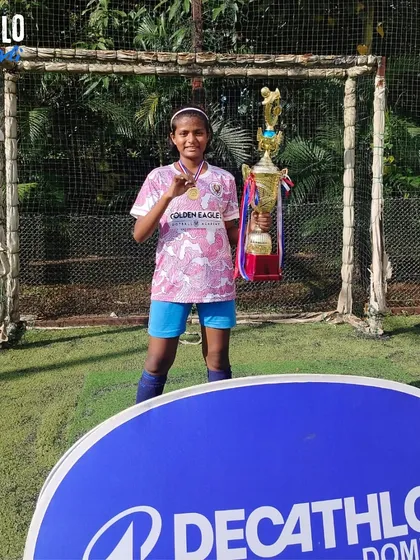 Another proud member of our champion U15 girls' team. We build confidence that extends both on and off the pitch.