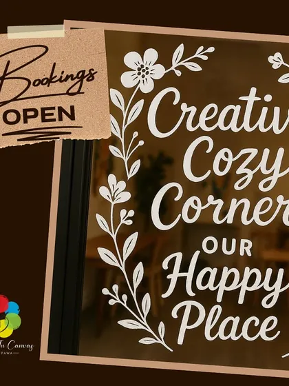 It's official, my creative cozy corner is open. I am so excited to welcome you to my happy place at M3M Urbana for workshops, celebrations, or just to say hi.