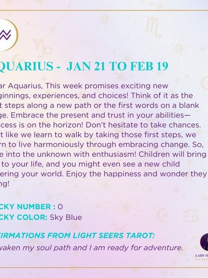 My weekly tarot guidance for Aquarius. This week promises exciting new beginnings, experiences, and choices. I encourage you to embrace the present, trust in your abilities, and dive into the unknown with enthusiasm.