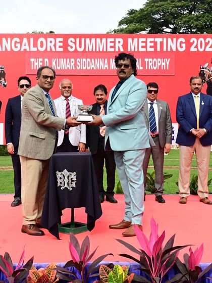 The D. Kumar Siddanna Memorial Trophy presentation.