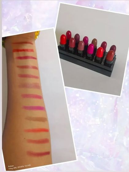 This multicolor mini lipstick set is perfect for travel. It allows you to try a new shade every day, and all the ingredients are natural and safe.