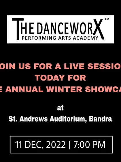 An invitation to join us live for our Annual Winter Showcase at the St. Andrews Auditorium in Bandra. We love sharing these special moments with our wider community.