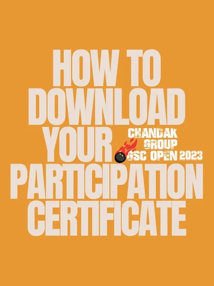 After the tournament, we provide clear instructions for participants to access their digital certificates, ensuring a professional follow-up.