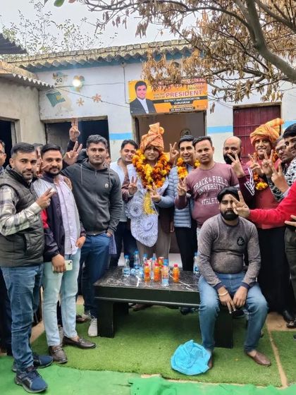 The victory signs say it all. We are united and confident in our mission for the bar association.