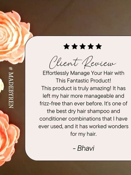 "It's one of the best dry hair shampoo and conditioner combinations that I have ever used." Feedback like this from a repeat client is the best testimony. I'm so glad my Argan Oil and Milk Protein range is helping manage frizz and dryness.