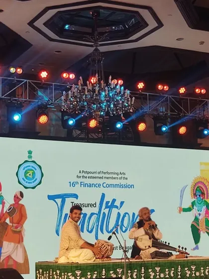 Another view of the grand stage at the Taj Bengal. It was an honour to represent our treasured traditions at this event.