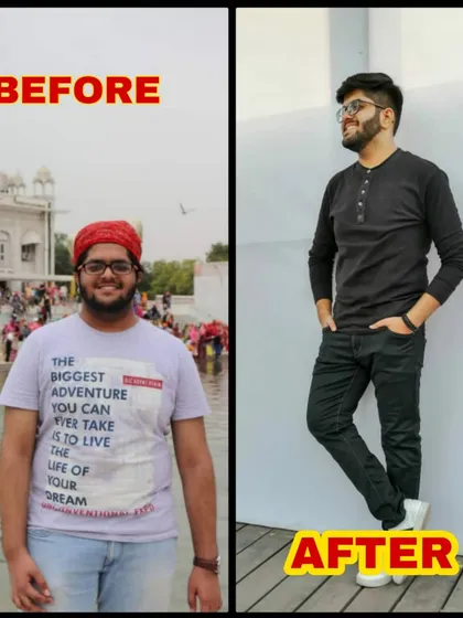 My yoga for weight management works for everyone, and here is the proof. This client achieved a complete body transformation, shedding stubborn fat and building a leaner, stronger physique. He didn't just lose weight; he gained a new level of confidence.