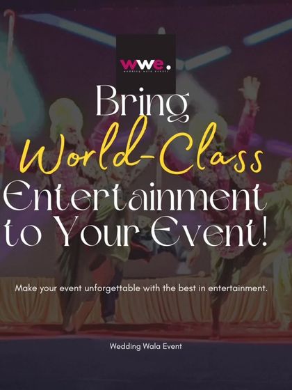 Bring world-class entertainment to your event. This image showcases our vibrant Bhangra dancers lighting up the stage.