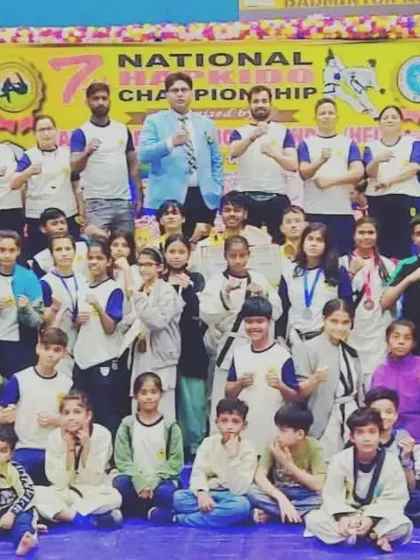 The entire team of Hapkido medalists from the 7th National Hapkido Championship in Kolkata. A huge success for the academy.