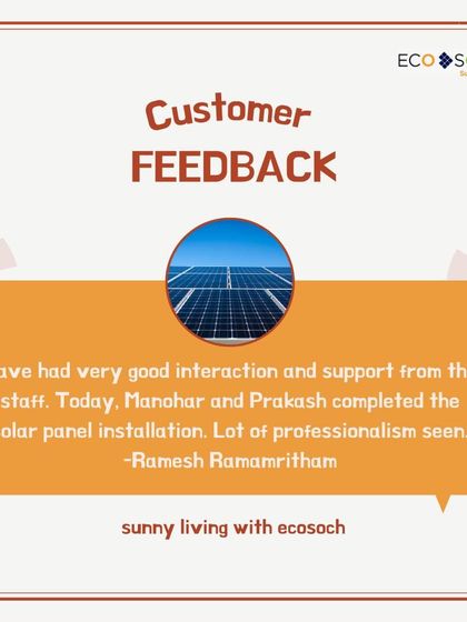 EcoSoch - Rooftop Solar Solutions Happy Customers, Real Savings photo 8