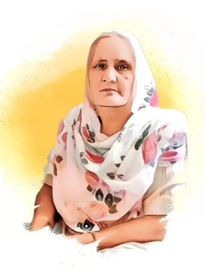 A heartfelt digital portrait of my dear Bua-ji. This was a personal piece to capture her beautiful spirit, created with soft colors and a gentle watercolor effect.