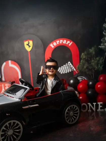 Ready to race into his first year with style. This Ferrari-themed birthday shoot shows that we can bring any vision to life, creating a fun, dynamic, and unforgettable experience for your little one.