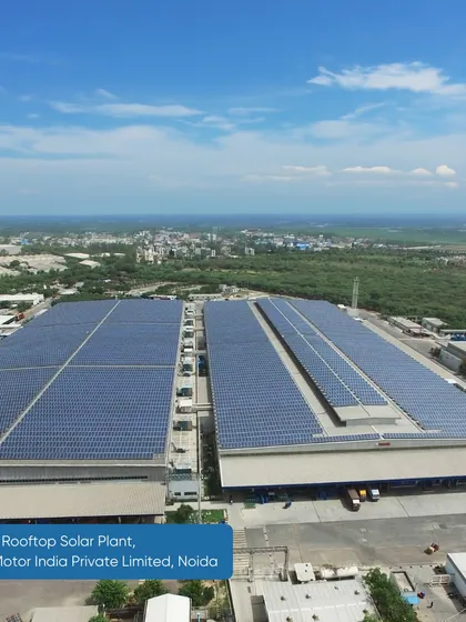 Our 8.07 MWp rooftop solar plant for Yamaha Motor India in Noida is one of the largest of its kind in the country. This project highlights our expertise in executing large-scale on-site solar solutions that help leading automotive manufacturers reduce their carbon footprint and operational costs without upfront investment.