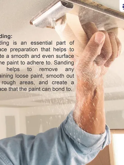 Our team carefully sands every surface to eliminate imperfections and create a smooth, even base. This critical step in our crack proof wall treatment ensures the waterproofing coat and paint bond perfectly.