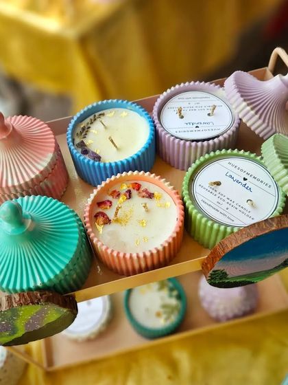 Hues of Memories - Custom Eco-Resin Home Decor Hand-Poured Soy Wax Candles photo 8