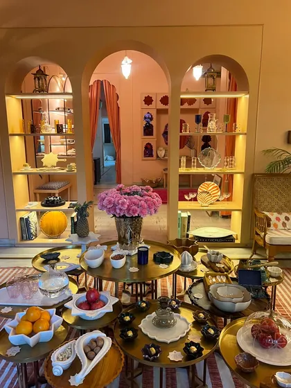 This store in Jaipur smells of luxury. Their homeware and glassware collection is absolutely stunning and perfect for trousseau shopping.