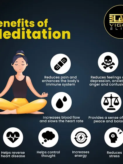 Fitness is about mind and body. Meditation is a powerful tool that can reduce stress, increase energy, and provide a sense of calm and balance.
