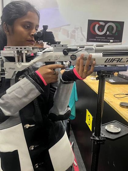 There is no substitute for hard work. Congratulations to our shooter Riona Elizebeth for her incredible haul of two Golds, a Silver, and a Bronze at the Karnataka State Shooting Championship.