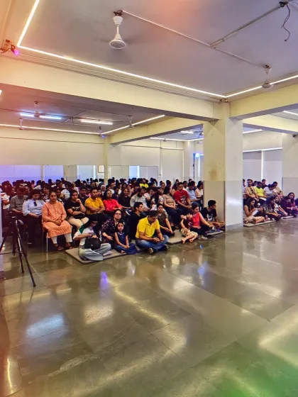 A full house of parents and family members watching our Studio Dance Presentation. The supportive audience creates an encouraging atmosphere for our young performers.
