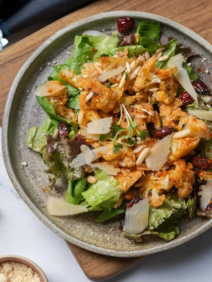 This roasted cauliflower salad is a perfect example of how I can turn a simple vegetable into a gourmet experience. The combination of textures and flavors makes it a standout dish.