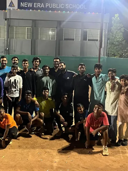 Celebrating the festival of lights with our amazing tennis family at the New Era Public School courts. These moments strengthen our bond as a team.