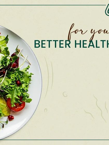 For your better health! This image of a fresh, vibrant salad is a simple and powerful representation of our mission to support your well-being through food.