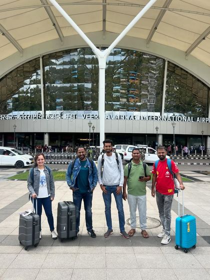 Welcome to Andaman! Our group arrives at the airport, excited for the island adventure ahead.