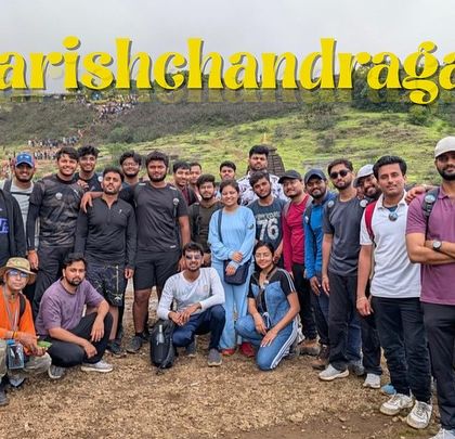 The full crew from our Harishchandragad trek, one of the most challenging and rewarding treks in the Sahyadris.