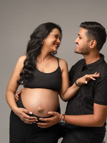 A fun, candid moment of shared laughter. These are the memories you'll look back on and smile.