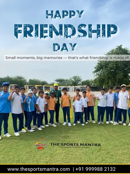 Cricket builds bonds that last a lifetime. This picture from our Friendship Day celebration captures the camaraderie and team spirit we foster at the academy, where teammates become a family.