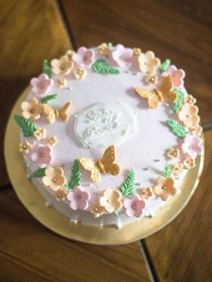 Faraway Feast - Custom Celebration Cakes Palette Knife Floral Art photo 35