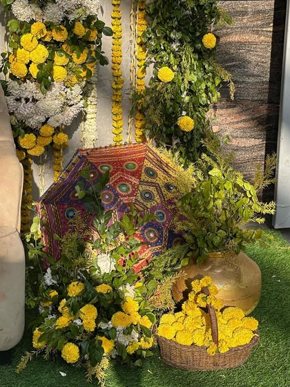 The Trendy Party - Wedding & Pre-Wedding Event Decoration Vibrant Haldi & Mehendi Setups photo 36