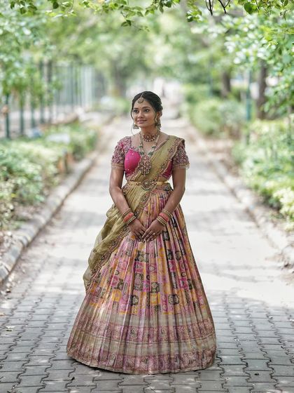Anthariya by Nidhi Gowda - Custom Bridal & Occasion Wear Upcycled Kanjivaram Lehengas (Langa Voni) photo 74