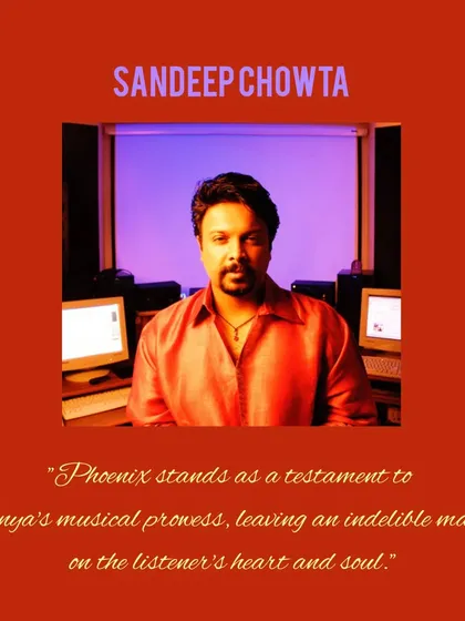 Incredible praise for "Phoenix" from the legendary Sandeep Chowta. He called my singing ability "extraordinary" and the song a testament to my musical prowess.