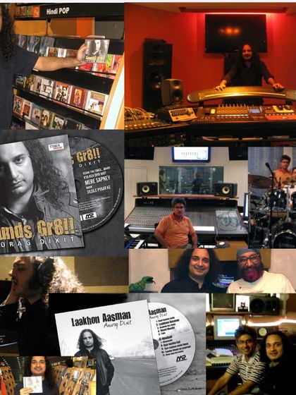 Releasing albums with major record labels like Universal Music and Times Music has been a key part of my journey. This collage showcases some of my album art and studio sessions. This experience is crucial for mentoring artists on how to navigate the industry and get their own music released.