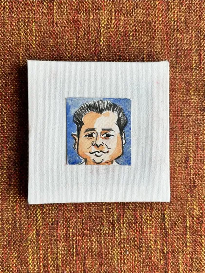 A mini portrait of my dear friend, Sunny. I'm grateful for friends who remind you of your worth, and this was my small way of saying thank you.