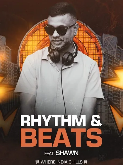 This is the kind of energy I bring. This event poster for 'Rhythm & Beats' captures the high-octane vibe you can expect when I'm on the decks, ready to make it an unforgettable night.